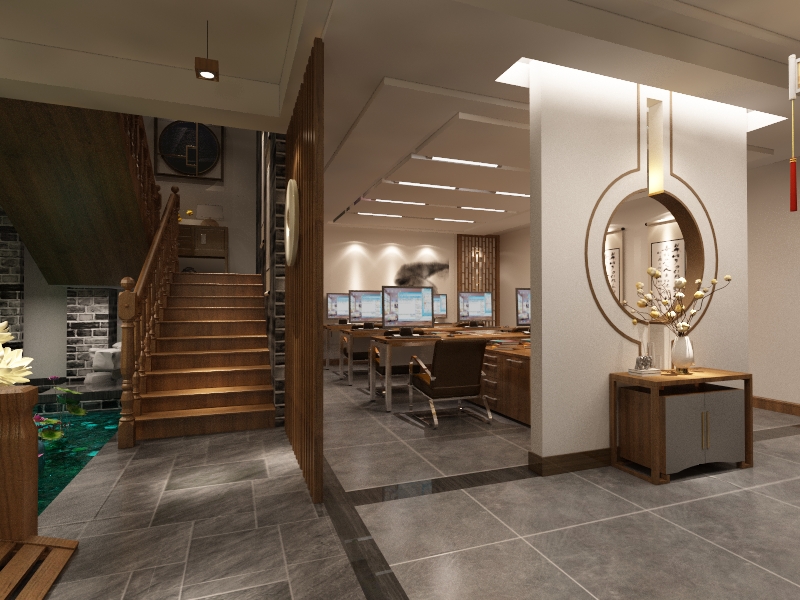 九江信华国际新中式办公室装修案例