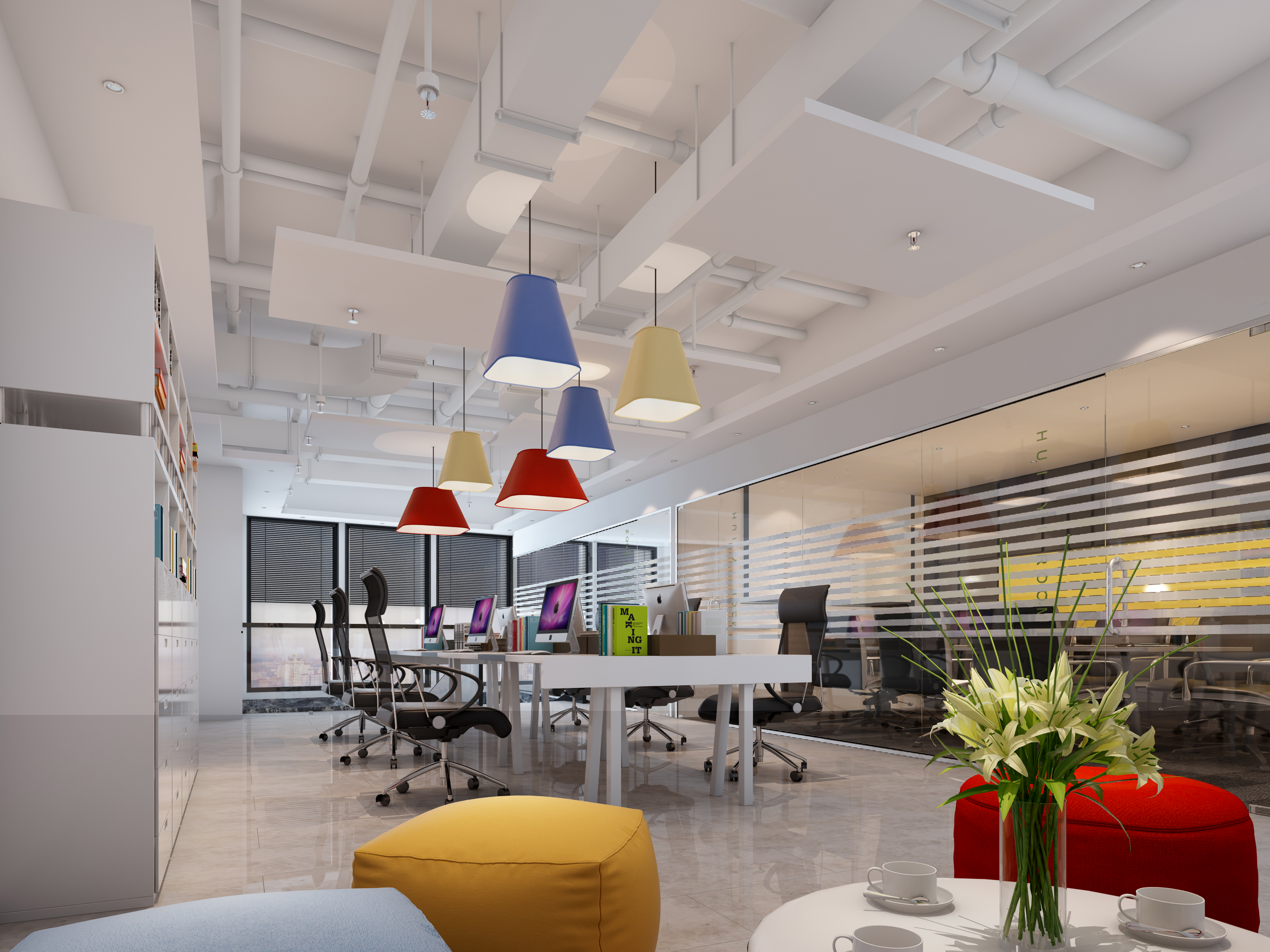 南昌办公室装修设计效果图-超清